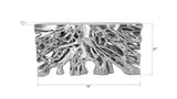 Phillips Collection Square Root  Table Silver Leaf Console