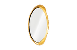 Phillips Collection Broken Egg White and Gold Leaf Mirror
