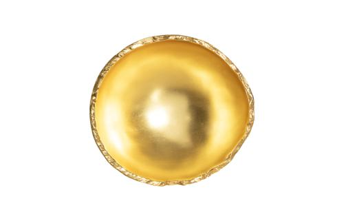 Phillips Collection Broken Egg White and Gold Leaf Bowl