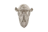 Phillips Collection Rhino Wall Art Resin Silver Leaf Accent