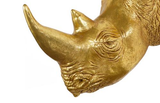 Phillips Collection Rhino Wall Art Resin Gold Leaf Accent