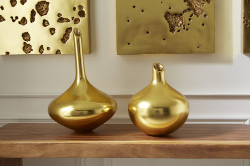 Phillips Collection Julian Gold Leaf Vase