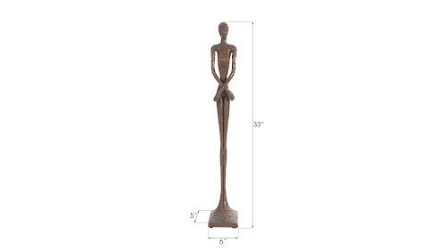 Phillips Collection Lottie Sculpture Small Resin Bronze Finish Accent