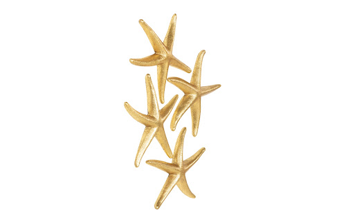 Phillips Collection Starfish Gold Leaf Set of 4 SM Accent