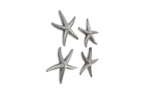 Phillips Collection Starfish Silver Leaf Set of 4 SM Accent