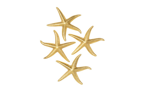 Phillips Collection Starfish Gold Leaf Set of 4 MD Accent