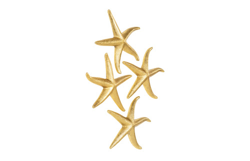 Phillips Collection Starfish Gold Leaf Set of 4 MD Accent