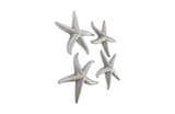 Phillips Collection Starfish Silver Leaf Set of 4 MD Accent