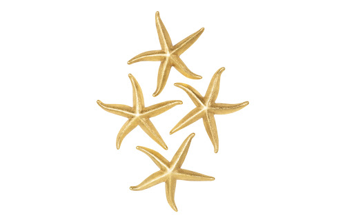 Phillips Collection Starfish Gold Leaf Set of 4 LG Accent
