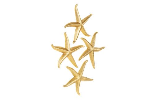 Phillips Collection Starfish Gold Leaf Set of 4 LG Accent
