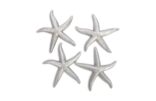Phillips Collection Starfish Silver Leaf Set of 4 LG Accent