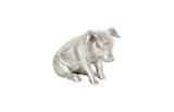 Phillips Collection Sitting Piglet Silver Leaf Tabletop