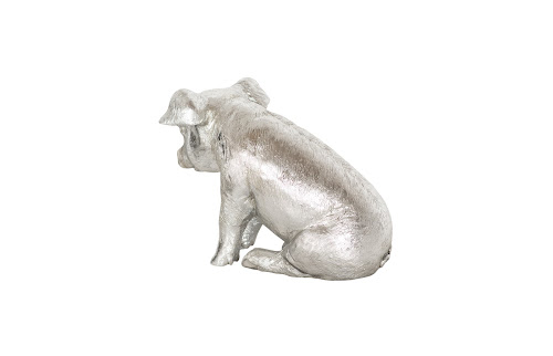Phillips Collection Sitting Piglet Silver Leaf Tabletop
