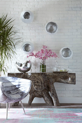 Phillips Collection Broken Egg Wall Art White and Silver Leaf Set of 4 Accent