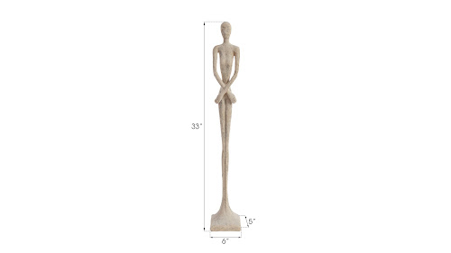 Phillips Collection Lottie Sculpture Small Resin Roman Stone Accent
