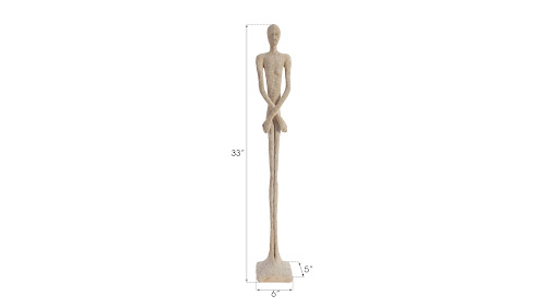 Phillips Collection Lloyd Sculpture Small Resin Roman Stone Accent