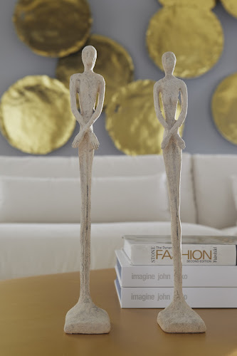 Phillips Collection Lloyd and Lottie Sculpture Extra Small Resin Roman Stone Tabletop