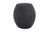 Phillips Collection Drum Resin Charred Stool