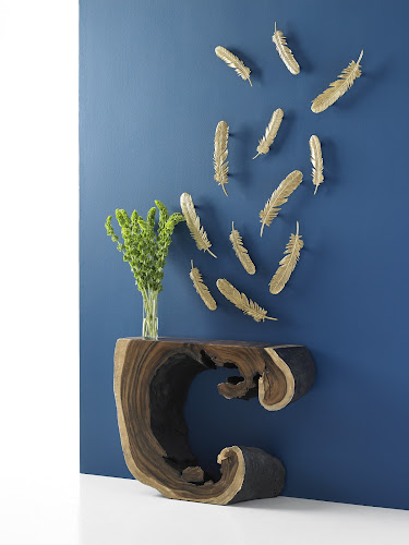 Phillips Collection Feathers Wall Art Small Gold Leaf Set of 2 Accent