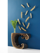 Phillips Collection Feathers Wall Art Small Gold Leaf Set of 2 Accent