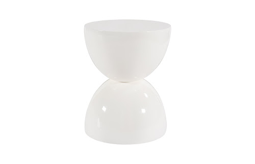 Phillips Collection Totem White Gel Coat LG Stool