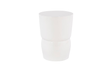 Phillips Collection Carved Gel Coat White Stool