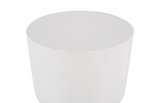 Phillips Collection Carved Gel Coat White Stool