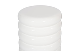 Phillips Collection Ribbed Gel Coat White Stool