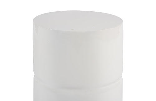 Phillips Collection Stacked Gel Coat White Stool