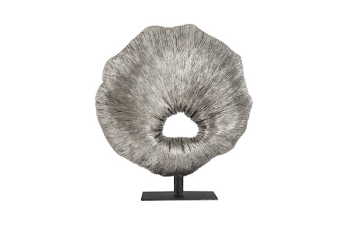 Phillips Collection Fungia Sculpture Silver Leaf Tabletop