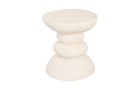 Phillips Collection Boulder Off White Side Table