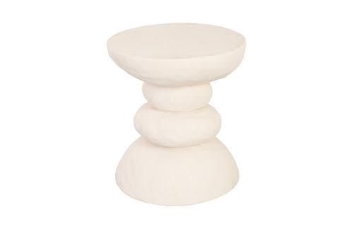 Phillips Collection Boulder Off White Side Table