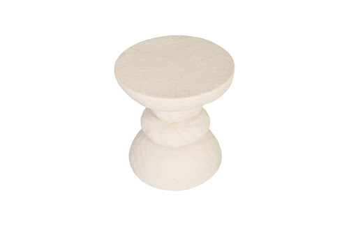 Phillips Collection Boulder Off White Side Table
