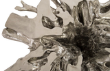 Phillips Collection Abyss Cast Root  With Glass Silver Leaf Coffee Table