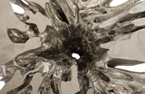 Phillips Collection Abyss Cast Root  With Glass Silver Leaf Coffee Table