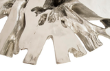 Phillips Collection Abyss Cast Root  With Glass Silver Leaf Coffee Table