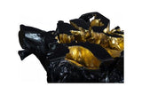 Phillips Collection Noir Cast Root Black Gold Leaf Coffee Table