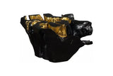 Phillips Collection Noir Cast Root Black Gold Leaf Coffee Table