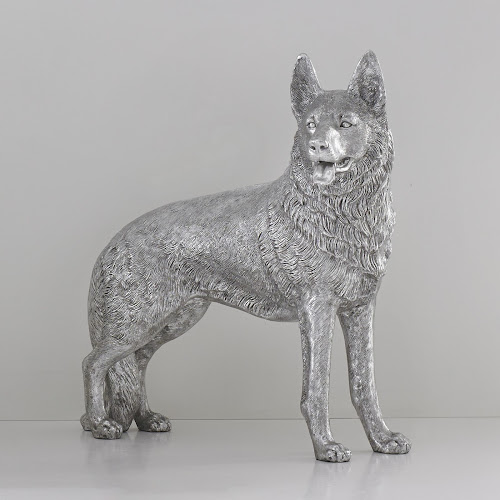 Phillips Collection German Shepherd Silver Leaf Accent