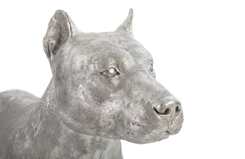 Phillips Collection Pit Bull Dog Silver Leaf Accent