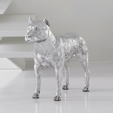 Phillips Collection Pit Bull Dog Silver Leaf Accent