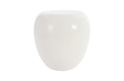 Phillips Collection River Stone Gel Coat White Side Table