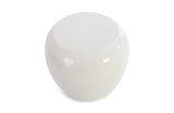 Phillips Collection River Stone Gel Coat White Side Table