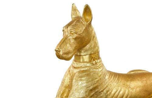 Phillips Collection Great Dane Gold Leaf Right Accent