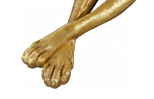 Phillips Collection Great Dane Gold Leaf Right Accent