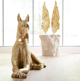 Phillips Collection Great Dane Gold Leaf Right Accent