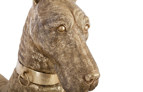 Phillips Collection Great Dane Gold Leaf Left Accent