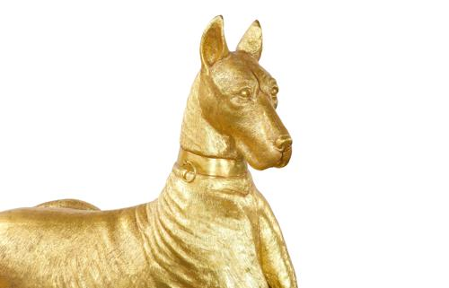 Phillips Collection Great Dane Gold Leaf Left Accent