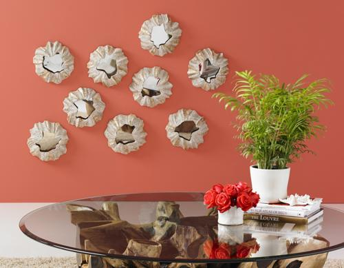 Phillips Collection Barnacle Wall Art Off White Mirror