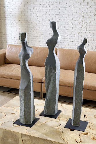 Phillips Collection Cast Women Sculptures Set of 3 Accent